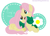 Size: 1460x1064 | Tagged: safe, artist:jaquelindreamz, character:fluttershy, species:pegasus, species:pony, g4, butterscotch, clothing, cuddling, female, flutterscotch, lying down, male, mare, ponidox, prone, rule 63, scarf, self ponidox, selfcest, shipping, snuggling, stallion, straight, three quarter view