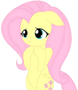 Size: 260x300 | Tagged: safe, artist:jdan-s, character:fluttershy, species:pony, :<, :t, animated, bipedal, blinking, cute, female, floppy ears, grin, nervous, reaction image, semi-anthro, shy, shyabetes, smiling, solo, squee