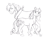 Size: 1206x924 | Tagged: safe, artist:carnivorouscaribou, character:big mcintosh, character:cheerilee, species:earth pony, species:pony, ship:cheerimac, black and white, grayscale, male, monochrome, shipping, sketch, stallion, straight, traditional art