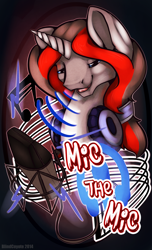 Size: 696x1146 | Tagged: safe, artist:blindcoyote, mic the microphone, portrait