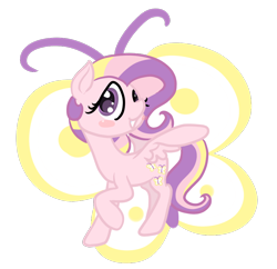 Size: 900x870 | Tagged: safe, artist:otterlore, character:fluttershy, g3, female, g3betes, simple background, solo, transparent background