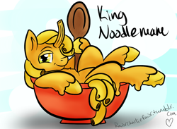 Size: 1080x792 | Tagged: safe, artist:rawrcharlierawr, 30 minute art challenge, food pony, macaroni and cheese, original species, ponified