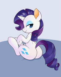 Size: 1427x1800 | Tagged: safe, artist:hidden-cat, edit, character:rarity, species:pony, species:unicorn, female, looking at you, plot, rearity, solo