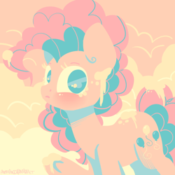 Size: 500x500 | Tagged: safe, artist:otterlore, character:pinkie pie, batter, color palette challenge, female, limited palette, solo