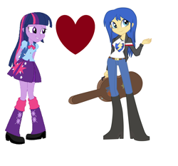 Size: 1762x1639 | Tagged: safe, artist:jaquelindreamz, artist:sketchmcreations, artist:t-mack56, character:flash sentry, character:twilight sparkle, ship:flashlight, my little pony:equestria girls, equestria guys, female, flare warden, half r63 shipping, lesbian, rule 63, shipping, twiwarden