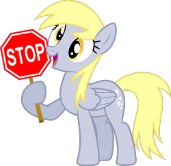 Size: 3573x3477 | Tagged: safe, artist:yanoda, edit, character:derpy hooves, species:pegasus, species:pony, episode:rainbow falls, g4, my little pony: friendship is magic, derpy's flag, epic get, female, get, high res, hilarious in hindsight, hoof hold, index get, jack black, lol, mare, octagon, open mouth, repdigit milestone, sesame street, shame, simple background, smiling, solo, stop sign, transparent background, vector