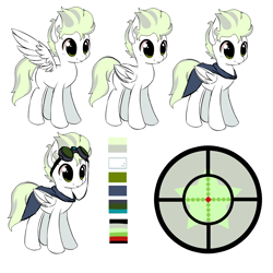 Size: 7200x7200 | Tagged: safe, artist:starshinebeast, oc, oc only, oc:bandit, species:pegasus, species:pony, absurd resolution, cape, clothing, equestria2101, male, palette, reference sheet, solo