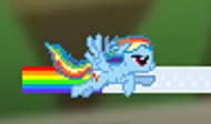 Size: 190x112 | Tagged: safe, artist:theanimefanz, character:rainbow dash, desktop ponies, progress bar, youtube