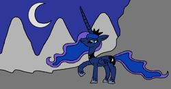 Size: 1024x536 | Tagged: safe, artist:killerbug2357, character:princess luna, 1000 hours in ms paint, female, ms paint, solo