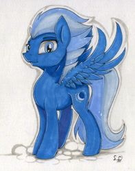 Size: 1845x2338 | Tagged: safe, artist:sparklyon3, rcf community, character:night glider, female, solo, traditional art