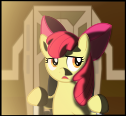 Size: 1878x1722 | Tagged: safe, artist:eagle1division, character:apple bloom, species:earth pony, species:pony, comic:applebloom's big haul, g4, apple bloom's bow, bow, cockpit, elite dangerous, female, filly, hair bow, open mouth, science fiction, solo, spaceship, young
