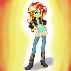 Size: 817x817 | Tagged: safe, artist:gaelledragons, character:sunset shimmer, my little pony:equestria girls, female, solo