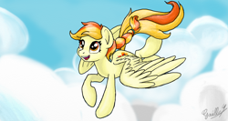 Size: 1366x728 | Tagged: safe, artist:gaelledragons, oc, oc only, oc:little flame, solo