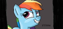 Size: 1006x467 | Tagged: safe, artist:mojo1985, character:rainbow dash, episode:newbie dash, g4, my little pony: friendship is magic