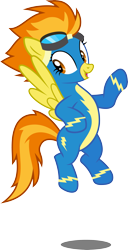 Size: 3155x6158 | Tagged: safe, artist:chrzanek97, character:spitfire, episode:rarity investigates, g4, my little pony: friendship is magic, .svg available, absurd resolution, clothing, cute, female, flying, simple background, solo, transparent background, vector, wonderbolts uniform