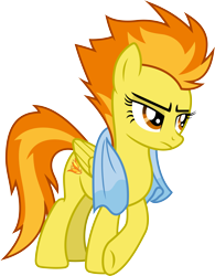 Size: 5075x6505 | Tagged: safe, artist:chrzanek97, character:spitfire, episode:newbie dash, g4, my little pony: friendship is magic, .svg available, absurd resolution, female, simple background, solo, towel, transparent background, vector