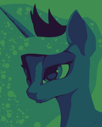 Size: 1815x2269 | Tagged: safe, artist:ruby, character:princess luna, color palette, female, limited palette, solo