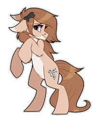 Size: 1608x2000 | Tagged: safe, artist:shyshyoctavia, oc, oc only, species:earth pony, species:pony, rearing, solo