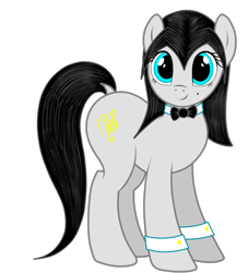 Size: 1000x1100 | Tagged: safe, artist:thepianistmare, oc, oc only, oc:klavinova, species:earth pony, species:pony, derpibooru community collaboration, 2017 community collab, beauty mark, bow tie, cufflinks, dock, female, mare, simple background, solo, transparent background