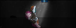 Size: 1940x724 | Tagged: safe, artist:stuflox, character:pinkie pie, character:rainbow dash, abbé faria, crossover, pinkie faria, prison, rainbow dantes, the count of monte cristo