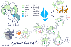 Size: 3000x2000 | Tagged: safe, artist:rvceric, oc, oc only, oc:emerald green, species:earth pony, species:pony, compass, confused, crying, cute, laughing, ocbetes, one eye closed, ponytail, question mark, shocked, smiling, steering wheel, welding mask, wink
