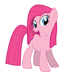 Size: 900x995 | Tagged: safe, artist:eagle1division, character:pinkamena diane pie, character:pinkie pie, cute, cuteamena, simple background, straight hair, transparent background, vector