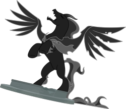 Size: 9278x7999 | Tagged: safe, artist:chrzanek97, character:pony of shadows, species:alicorn, species:pony, episode:shadow play, g4, my little pony: friendship is magic, .svg available, absurd resolution, adorabolical, cute, eyes closed, male, rearing, shadorable, simple background, solo, spread wings, transparent background, vector, wings