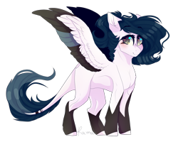 Size: 2000x1600 | Tagged: safe, artist:skimea, oc, oc only, oc:dashing don, species:pegasus, species:pony, colored wings, female, mare, multicolored wings, simple background, solo, transparent background