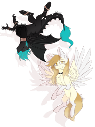 Size: 1024x1365 | Tagged: safe, artist:akiiichaos, oc, oc only, oc:lady, oc:willow, species:changeling, species:dragon, species:pegasus, species:pony, bat wings, female, hybrid, mare, simple background, transparent background