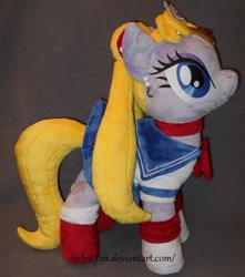 Size: 898x1015 | Tagged: safe, artist:calusariac, celena, clothing, crossover, dress, irl, photo, plushie, ponified, sailor moon