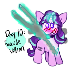 Size: 784x754 | Tagged: safe, artist:pinkiespresent, character:starlight glimmer, species:pony, species:unicorn, februpony, female, glowing horn, horn, magic, mare, s5 starlight, simple background, solo, staff, staff of sameness, telekinesis, transparent background