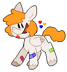 Size: 136x146 | Tagged: safe, artist:pinkiespresent, oc, oc:sunrise wing, species:pegasus, species:pony, open mouth, simple background, smiling, solo, transparent background