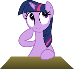 Size: 1920x1813 | Tagged: safe, artist:eagle1division, character:twilight sparkle, species:pony, species:unicorn, cute, female, looking up, mare, simple background, smiling, solo, thinking, transparent background, vector