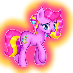 Size: 2048x2048 | Tagged: safe, artist:doraeartdreams-aspy, base used, character:storybelle, species:pony, g4, cute, gradient background, smiling