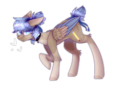 Size: 3460x2310 | Tagged: safe, artist:honeybbear, oc, oc:emily, species:pegasus, species:pony, female, high res, mare, simple background, solo, transparent background, two toned wings