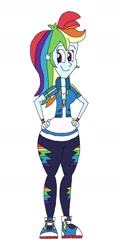 Size: 1145x2393 | Tagged: safe, artist:hunterxcolleen, character:rainbow dash, species:human, g4, my little pony: equestria girls, my little pony:equestria girls, converse, female, humanized, shoes, sneakers, solo