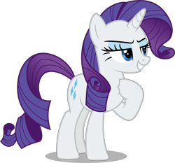 Size: 8610x8040 | Tagged: safe, artist:chrzanek97, character:rarity, species:pony, species:unicorn, episode:the saddle row review, g4, my little pony: friendship is magic, .svg available, absurd resolution, female, mare, pointing, pointing at self, simple background, smiling, solo, transparent background, vector