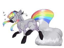 Size: 1024x768 | Tagged: safe, artist:akiiichaos, oc, oc:rainbow doodlez, species:earth pony, species:pony, female, mare, simple background, solo, transparent background