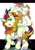 Size: 1200x1713 | Tagged: safe, artist:tyuubatu, character:autumn blaze, species:kirin, episode:sounds of silence, g4, my little pony: friendship is magic, abstract background, cloven hooves, colored hooves, female, hooves, leg fluff, looking at you, looking back, looking back at you, plot, raised hoof, signature, solo, three quarter view, zoom layer