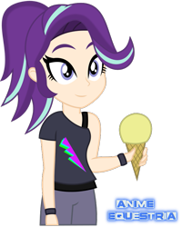 Size: 683x853 | Tagged: safe, artist:anime-equestria, character:starlight glimmer, species:human, 80s, clothing, female, food, humanized, ice cream, light skin, solo