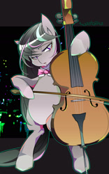 Size: 1200x1927 | Tagged: safe, artist:tyuubatu, character:octavia melody, species:earth pony, species:pony, cello, female, mare, musical instrument, solo