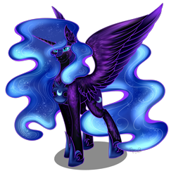 Size: 3000x3000 | Tagged: safe, artist:shamy-crist, character:nightmare moon, character:princess luna, species:pony, cute, female, moonabetes, simple background, solo, transparent background