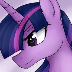 Size: 500x500 | Tagged: safe, artist:dashy21, character:twilight sparkle, character:twilight sparkle (alicorn), species:alicorn, species:pony, bust, female, mare, portrait, smiling, solo