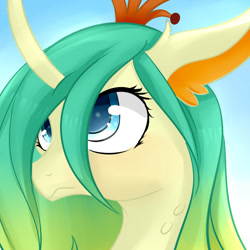 Size: 600x600 | Tagged: safe, artist:dashy21, character:queen chrysalis, species:reformed changeling, a better ending for chrysalis, cute, cutealis, female, purified chrysalis, reformed, solo