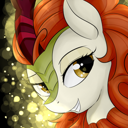 Size: 1000x1000 | Tagged: safe, artist:dashy21, character:autumn blaze, species:kirin, episode:sounds of silence, g4, my little pony: friendship is magic, female, grin, smiling, solo
