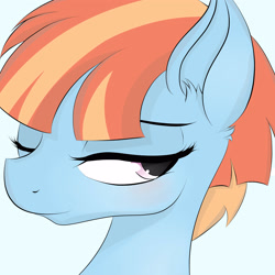 Size: 3000x3000 | Tagged: safe, artist:dashy21, character:windy whistles, species:pony, female, mare, one eye closed, simple background, solo, white background