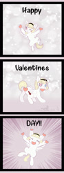 Size: 1200x3241 | Tagged: safe, artist:zobaloba, oc, oc:jiu jiu, species:pegasus, species:pony, comic, comic panel, comic strip, commission, cute, happy, heart, holiday, solo, valentine's day, ych example, ych result, your character here