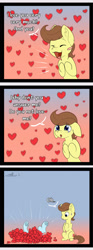Size: 1000x2701 | Tagged: safe, artist:zobaloba, oc, oc only, oc:tomson, oc:unartic, species:pony, comic, floppy ears, funny, heart, lol, love, ych example, ych result, your character here