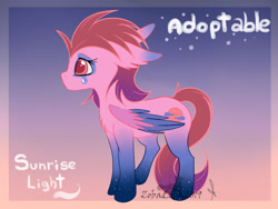 Size: 1024x768 | Tagged: safe, artist:zobaloba, oc, oc only, oc:pastel skies, species:pegasus, species:pony, adoptable, adoptableoc, adopts, advertisement, advertising, auction, female, solo, your character here