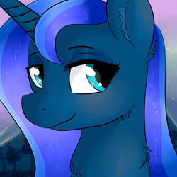 Size: 3000x3000 | Tagged: safe, artist:dashy21, character:princess luna, species:alicorn, species:pony, female, mare, smiling, solo